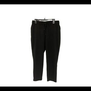 Chico’s Zenergy Women Black Pull-On Drawstring Casual Pant Size 1 (M/8)